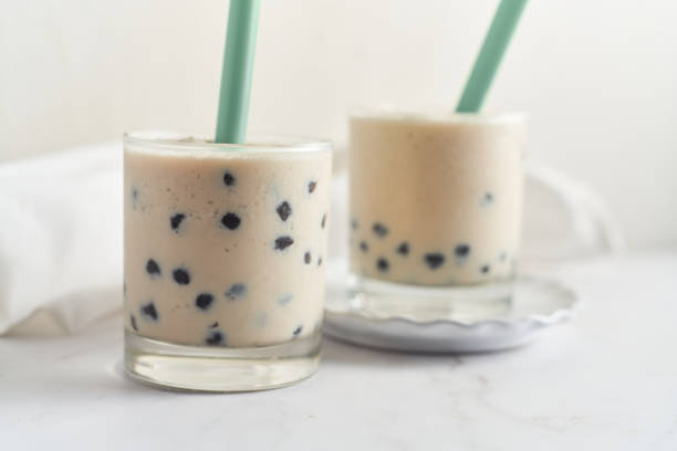 istock Homemade Milk Bubble Tea with Tapioca Pearls 1746565868