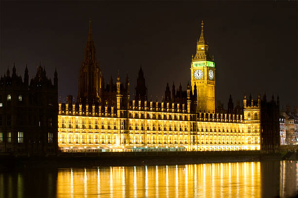 Palace of Westminster, London stock photo