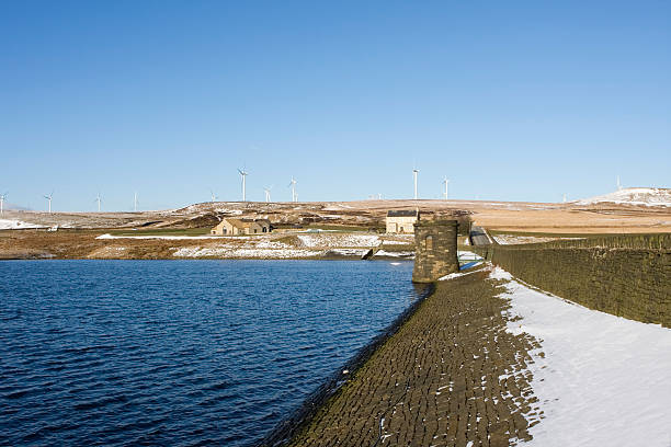 istock Reservoir and wind turbines 174657312