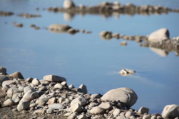 Puddle Stone stock photo