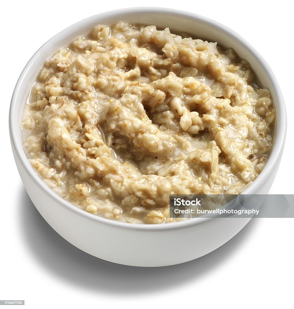 Tazón de avena cereales - Foto de stock de Harina de avena libre de derechos