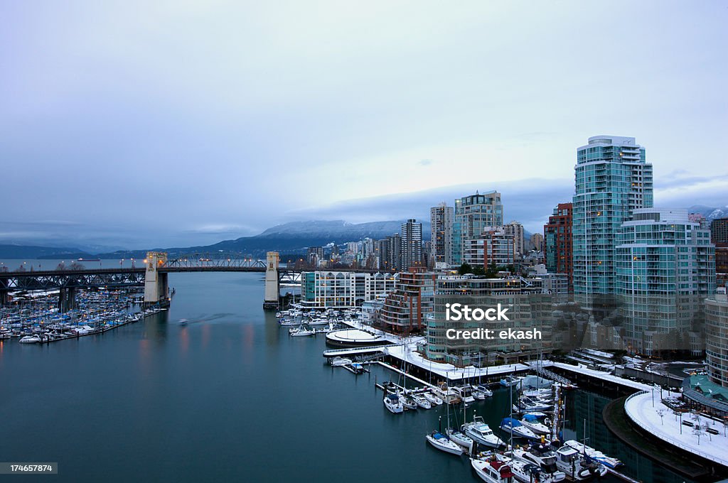 Vancouver no inverno - Foto de stock de Inverno royalty-free