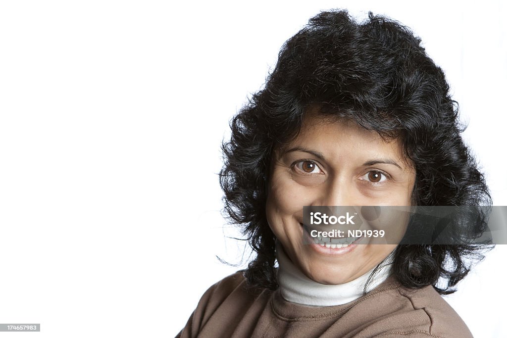 Smiling Woman Beautiful woman looking at the camera Headshot Stock Photo