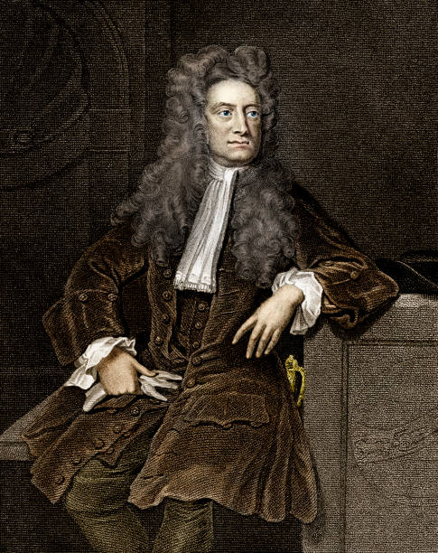 sir isaac newton - 18th century style stock-grafiken, -clipart, -cartoons und -symbole