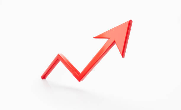 istock Red Arrow Symbol Sitting Over White Background 1746585056