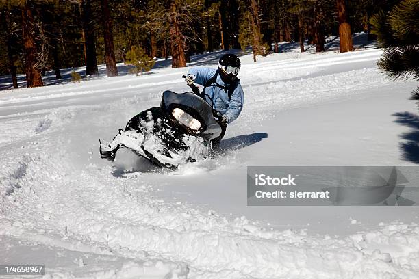Snowmobiling Stock Photo - Download Image Now - Snowmobile, California, Adult