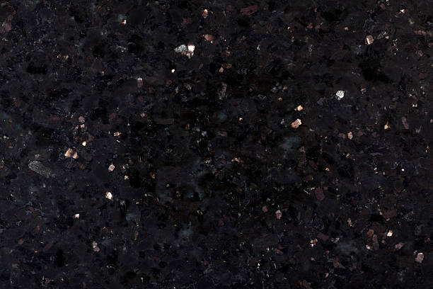 istock Close-up of black granite that is unfinished 174659068