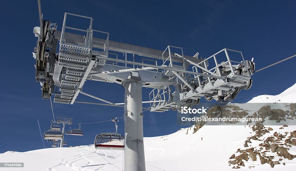 Chairlift in Pitztal Glacier Chairlift in Pitztal GlacierPlease see some similar pictures from my portfolio: Central Eastern Alps Stock Photo