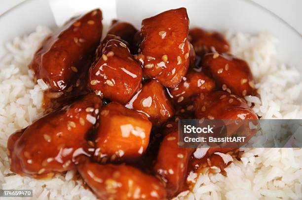 Sezam Kurczak - zdjęcia stockowe i więcej obrazów Biały - Biały, Błyszczący, Chińska kuchnia