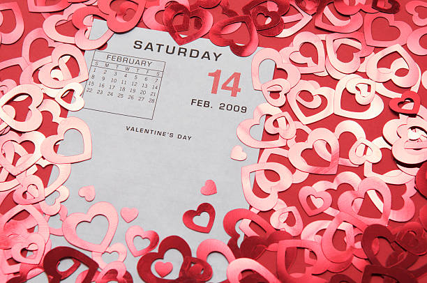 istock Valentine's Day 09 Calendar w Hearts 174659619