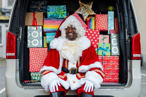 istock Santa Spreading Holiday Cheer 1746598533