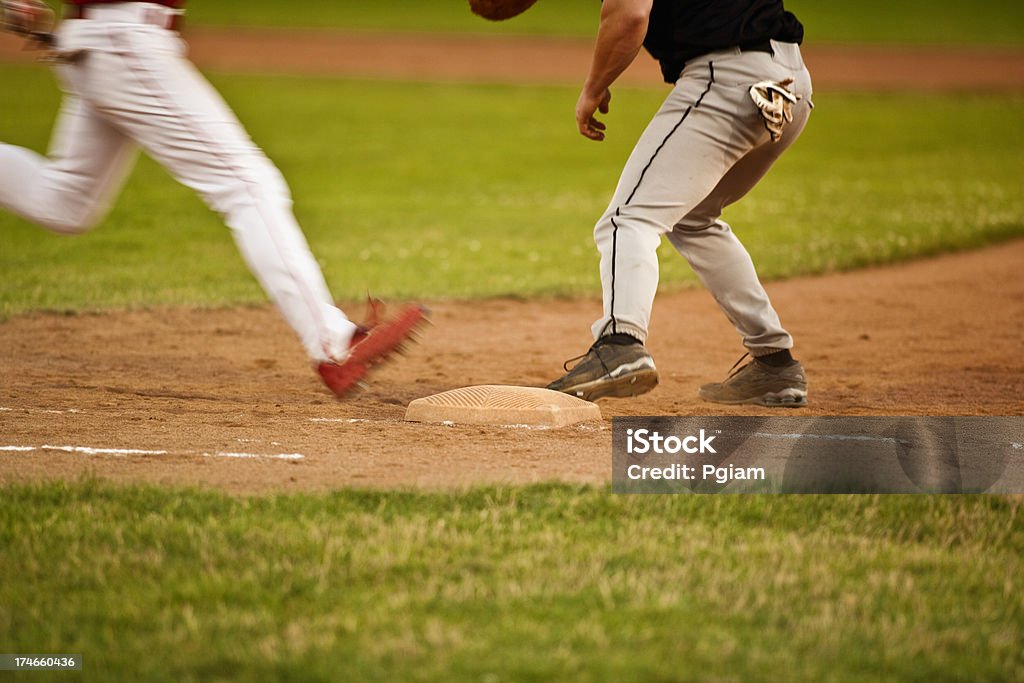 Sur le terrain de Baseball - Photo de Baseball libre de droits