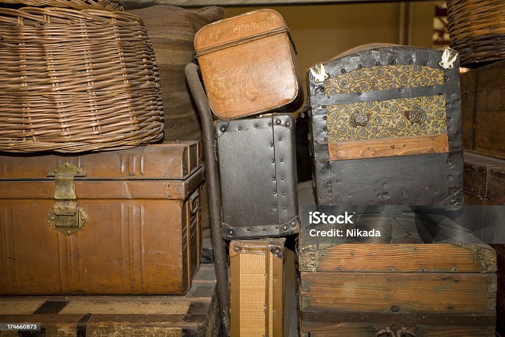 Velhos malas - Royalty-free Museu da Imigração de Ellis Island Foto de stock