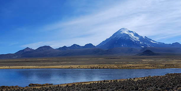 istock Chungara lake and Parinacota volcano 174661154