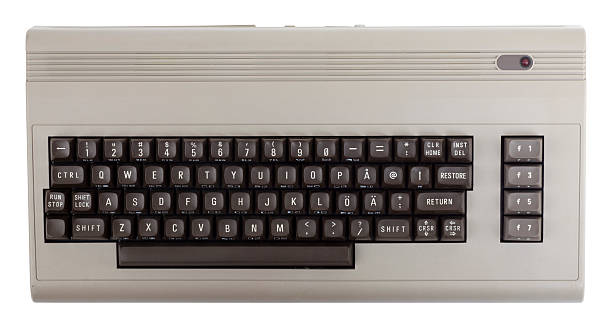 오래된 컴퓨터 - typewriter typewriter keyboard retro revival old fashioned 뉴스 사진 이미지