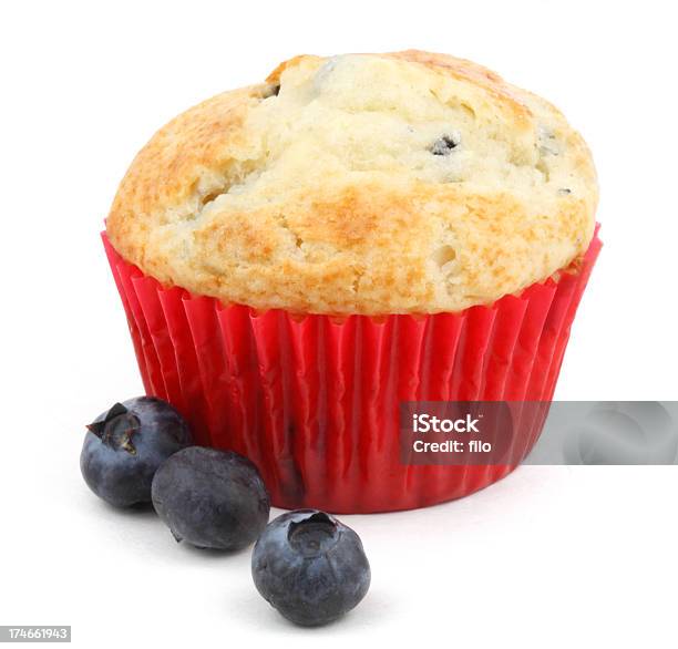 Muffin De Mirtilo - Fotografias de stock e mais imagens de Alimentação Não-saudável - Alimentação Não-saudável, Assado no Forno, Bolo - Sobremesa