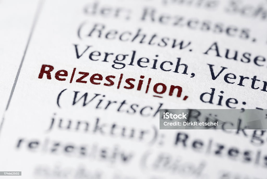 Rezession - インフレのロイヤリティフリーストックフォト