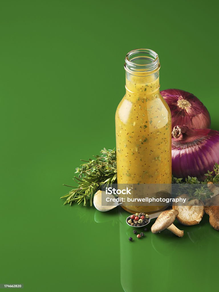 Frasco de Molho de Salada - Royalty-free Alecrim Foto de stock