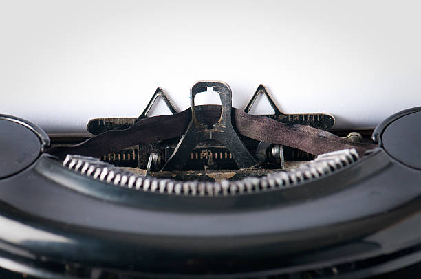 古いタイプライター - typebar typewriter key 1940s style typewriter ストックフォトと画像