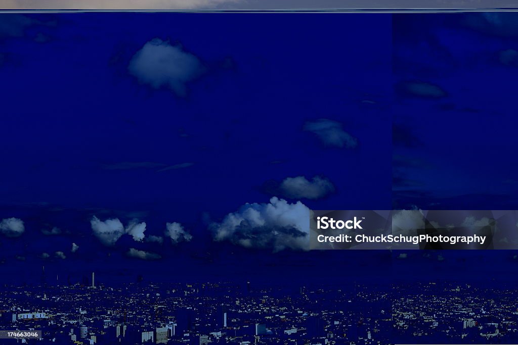 Los Angeles Vista da Cidade Paisagem com nuvens - Royalty-free Califórnia Foto de stock