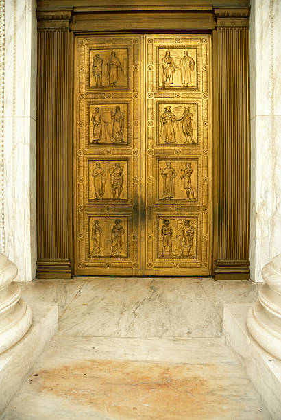 istock Bronze Supreme Court Doors 174663096