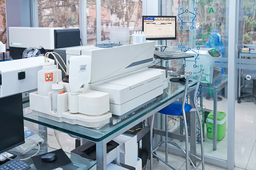 Biotechnological equipment at laboratory