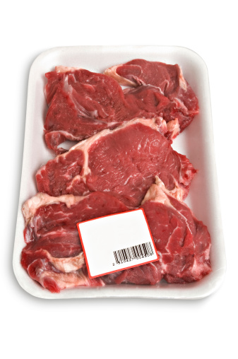 A packaged of beef