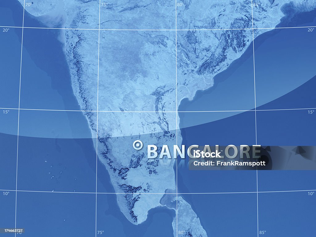 Mundo de Cidade de Bangalore - Royalty-free Azul Foto de stock