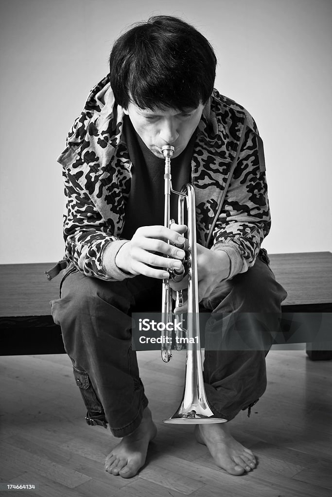 Trompete Jogador - Foto de stock de Adulto royalty-free