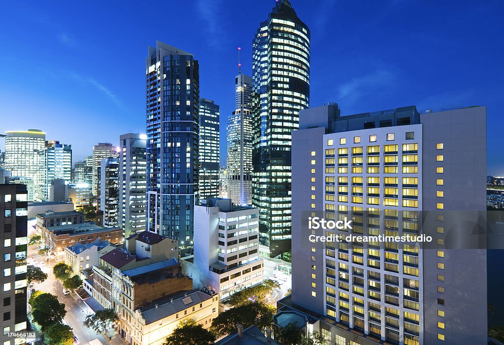 O centro da cidade de Brisbane - Foto de stock de Brisbane royalty-free