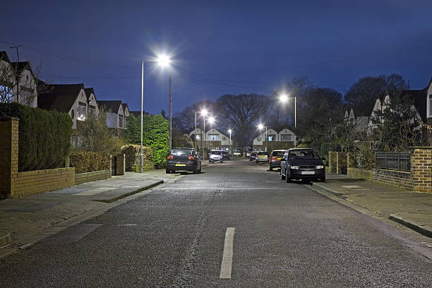 Suburban Street at Night-More in lightboxes below