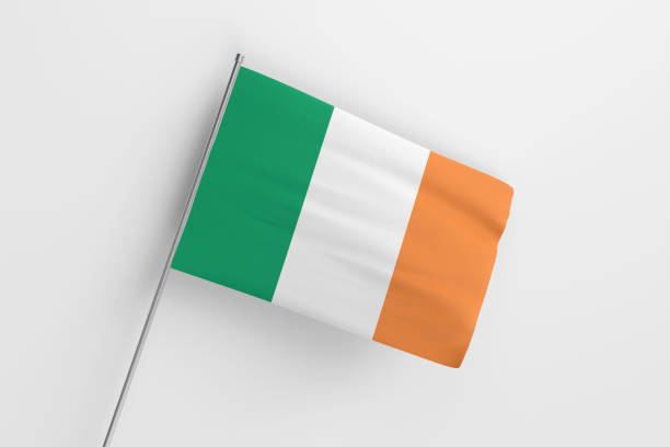 istock Ireland national flag on white background. 1746643137