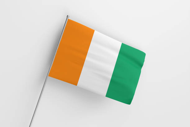istock Ivory Coast national flag on white background. 1746643688