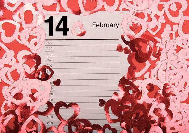 istock February 14 Calendar w Times 174664526