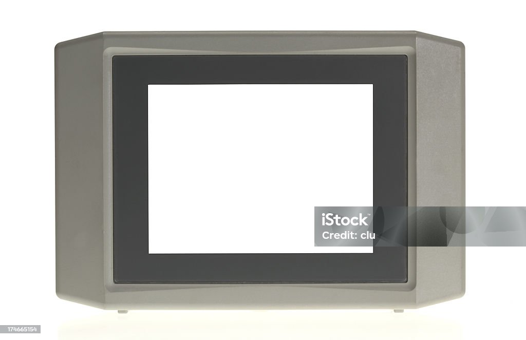 Petite avec espace écran blanc (Tracés de détourage - Photo de 1990-1999 libre de droits