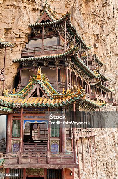Chiny Datong Wiszący Temple - zdjęcia stockowe i więcej obrazów Xuan Kong Monastery - Xuan Kong Monastery, Antyki, Azja