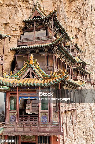 Foto de China Datong Templo Penduradas e mais fotos de stock de Monastério de Xuan Kong - Monastério de Xuan Kong, Antigo, Antiguidades