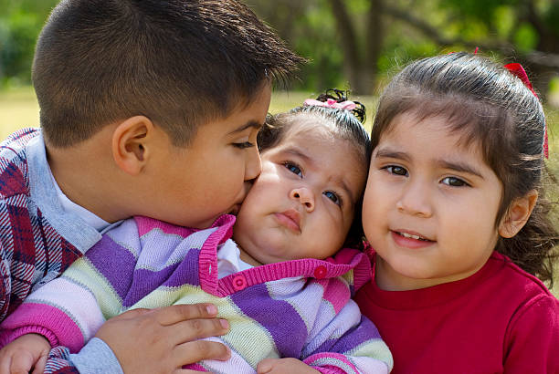 loving family stock photo