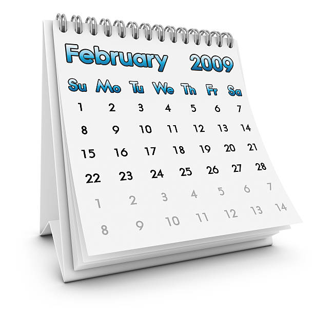 istock desktop calendar february 2009 174666244