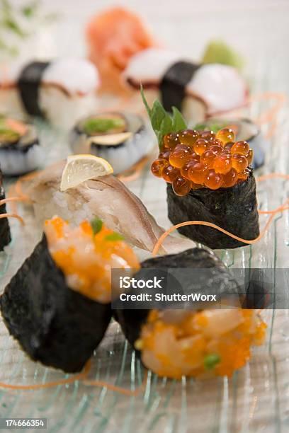 Japanese Sushi Stock Photo - Download Image Now - Ingredient, Japanese Food, Modern