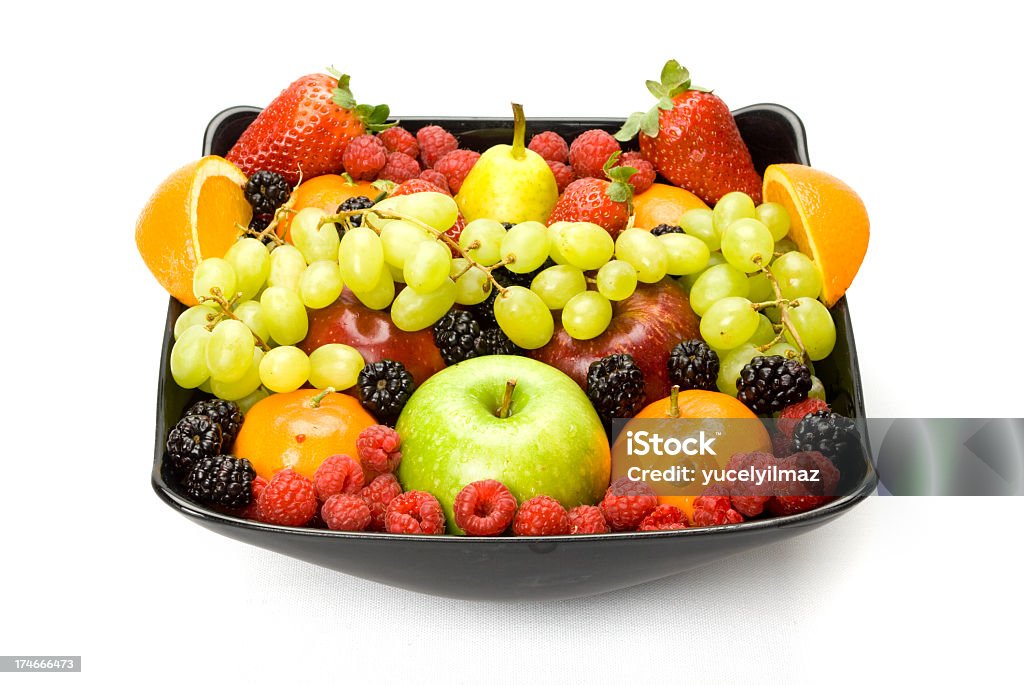 Kolorowe owoce - Zbiór zdjęć royalty-free (Biały)