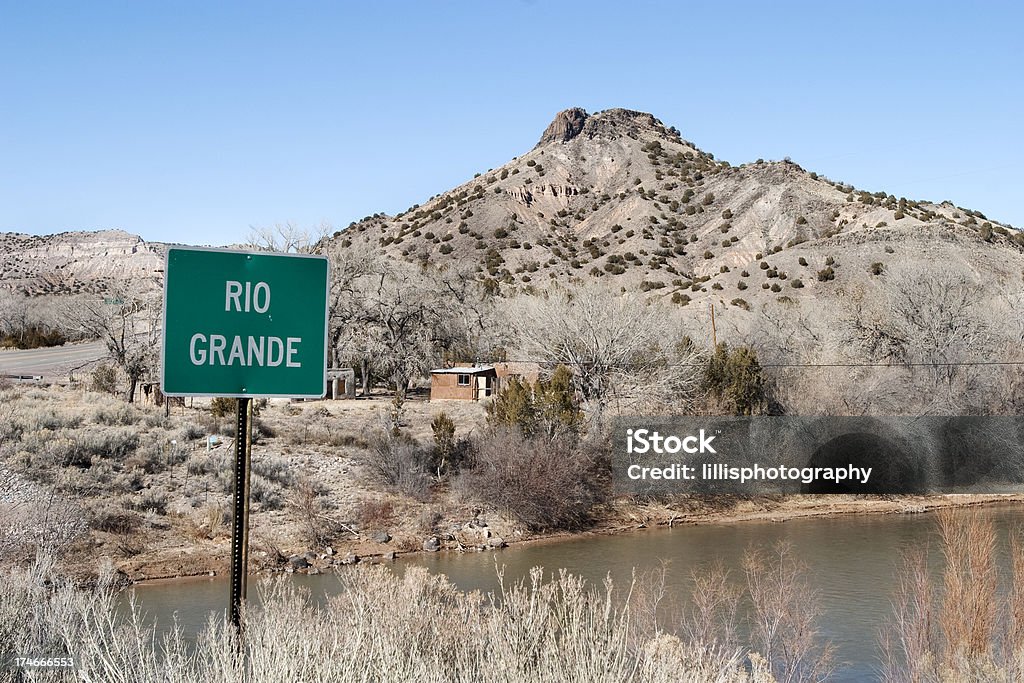 Река Рио-Гранде в Нью-Мексико - Стоковые фото Американская культура роялти-фри