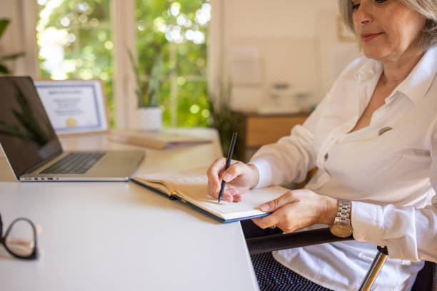 istock Businesswoman working in office 1746666455