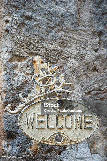 Welcome Stock Photo - Download Image Now - Arrival, Manufactured Object, Metal