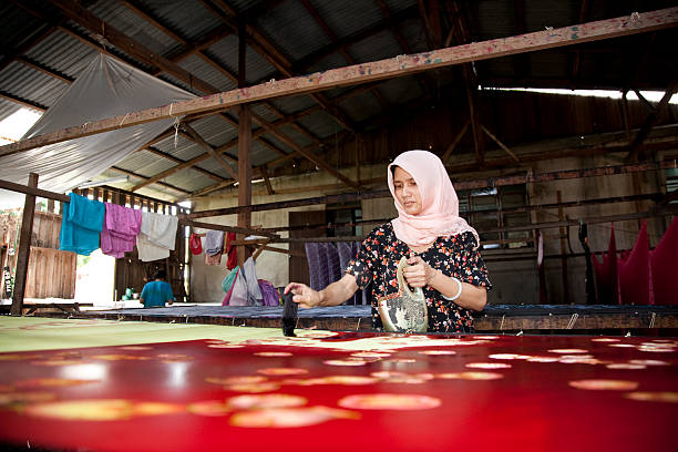 istock Malaysia, making batik, colorful clothes. 174666756