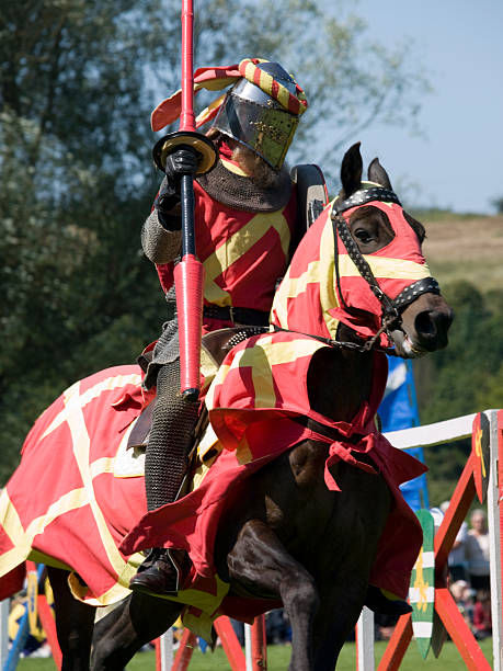 istock Mounted Knight at a Medieval Re-enactment 174666911