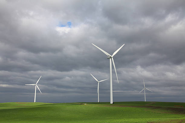 istock Wind Turbines, Grassland, and Stormy Sky 174667231