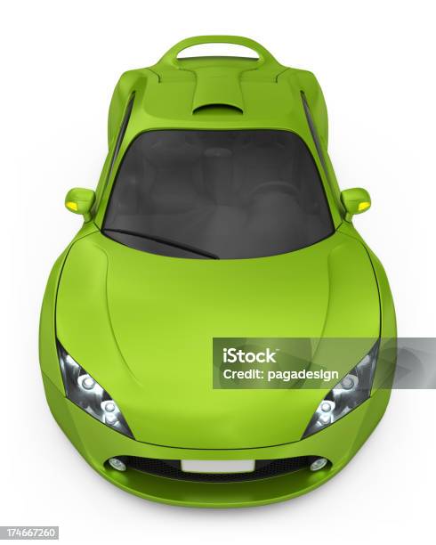 Verde Supercar Isolato - Fotografie stock e altre immagini di Automobile - Automobile, Automobile da corsa, Automobile sportiva