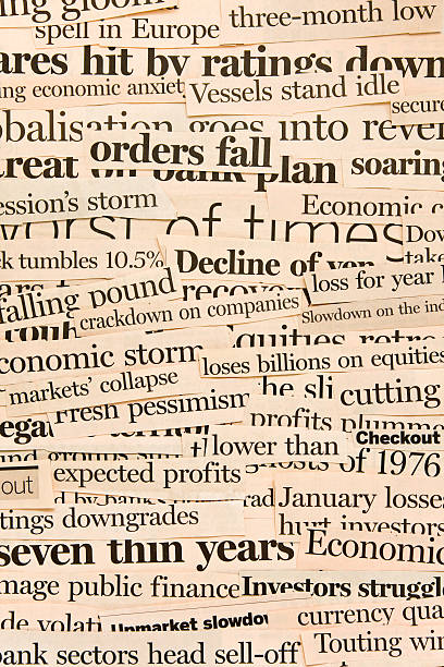 istock Global Financial Crises. Collage Of Newspaper Headlines. 174667330
