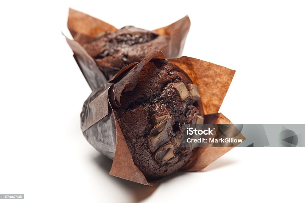Muffin al cioccolato doppia - Foto stock royalty-free di Muffin al cioccolato
